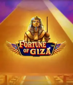 Step into the mystical world of Fortune of Giza slot by Pragmatic Play, highlighting a majestic depiction of a Pharaoh before the iconic pyramid backdrop. This graphic conveys the glory of Egyptian culture, ideal for fans of Egyptian-themed slots, providing a captivating escape.